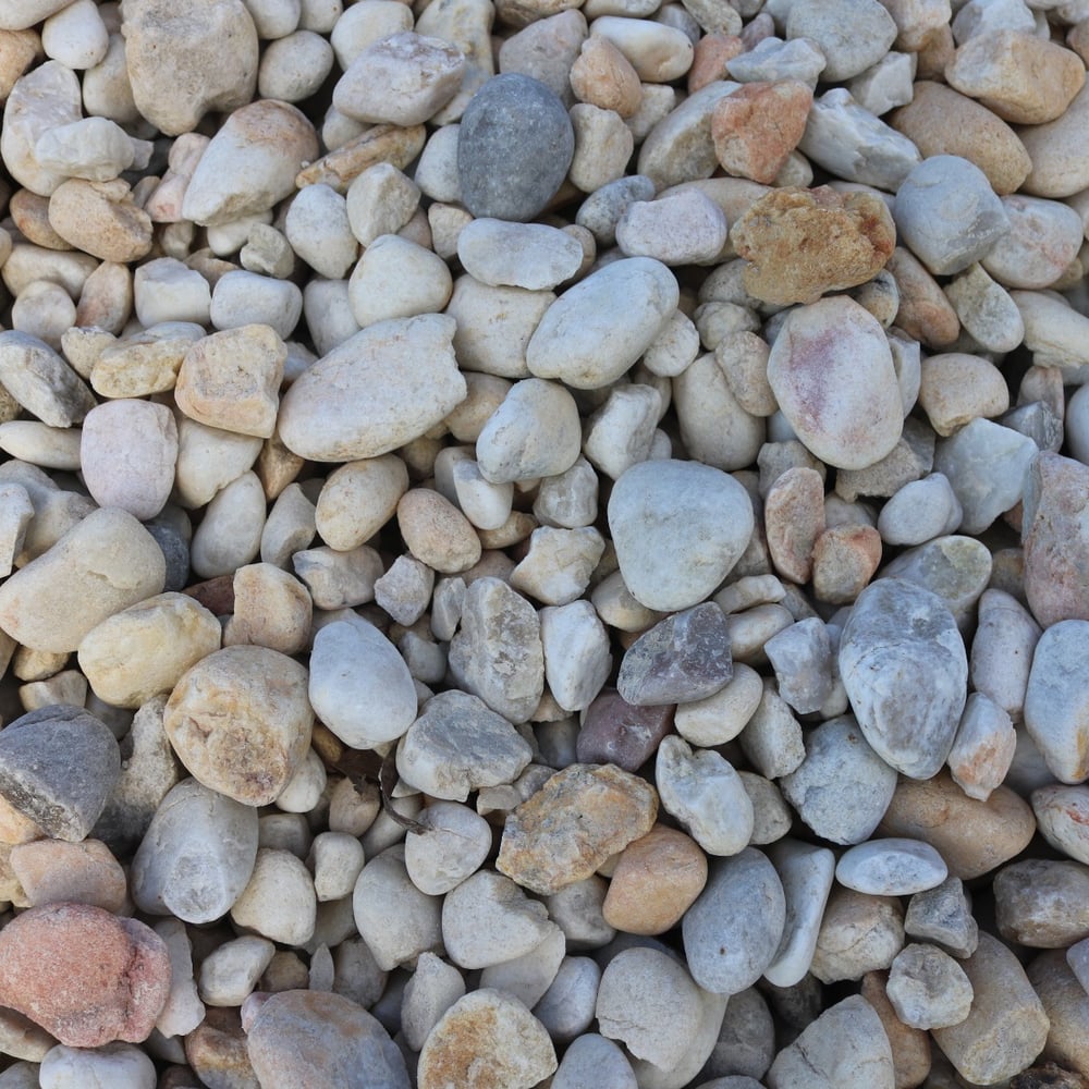 1" to 2" White Quartzite Gravel