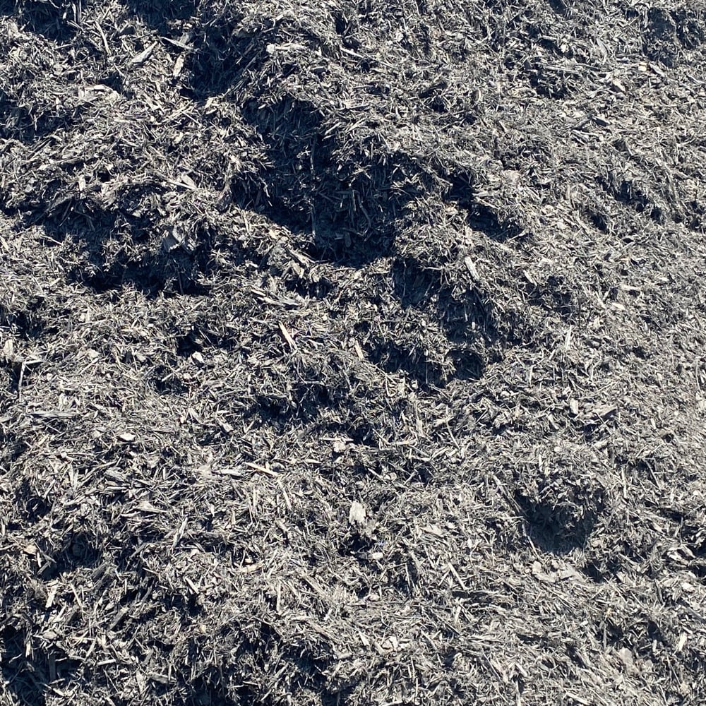 Black Hardwood Mulch - Dyed