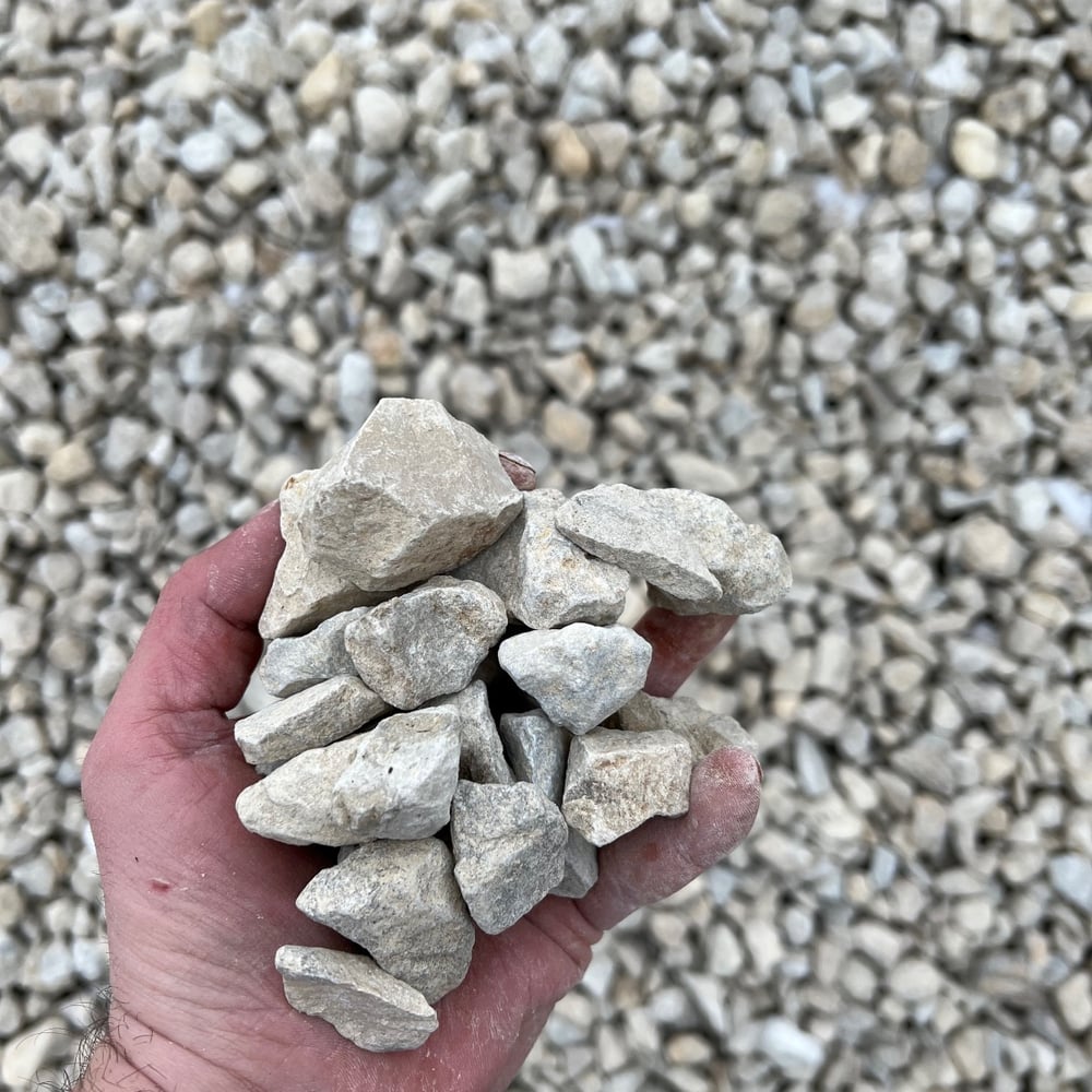 Limestone Rock- Clear Buff 1.5”