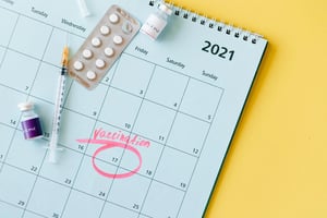 Use a calendar to mark the important dates in your travel medicine journey.