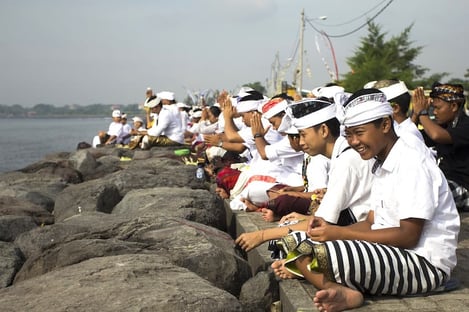 Sacred rituals to purify Bali before the new year