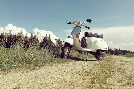 4 . Classic scooter riding