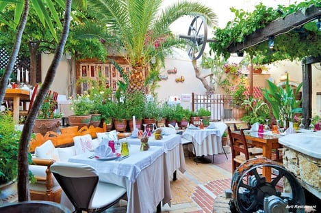 Avli: A tranquil evening in a mystical garden