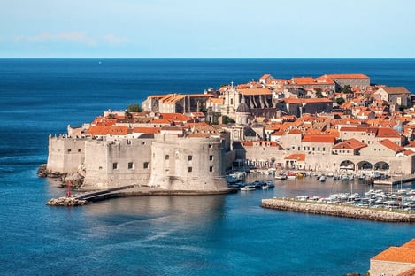 7) Admiring Dubrovnik from the sky