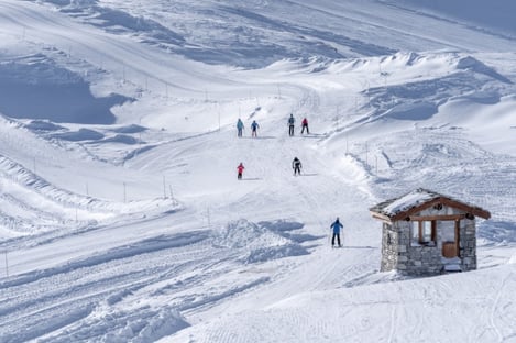 Tignes, France - Excellent ski conditions meet natural beauty