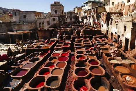 7. La plus grande tannerie à ciel ouvert du Maroc
