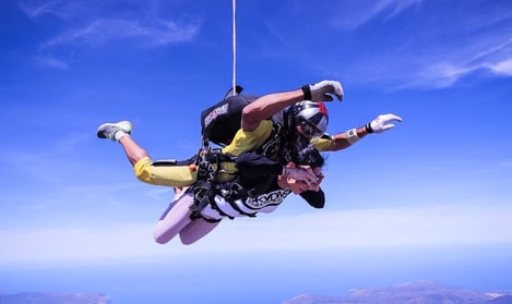 Le saut en parachute