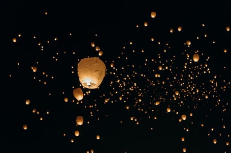 Yi Peng or Krathong Law, the lantern festival