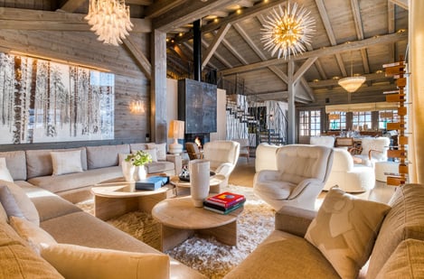 Chalets de luxe à Megève : piscine, spa et accès aux pistes