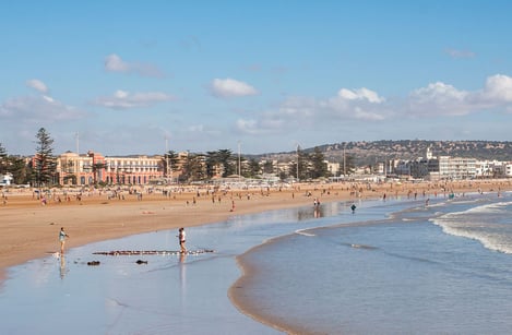 Enjoy the beaches by the ocean in Essaouira