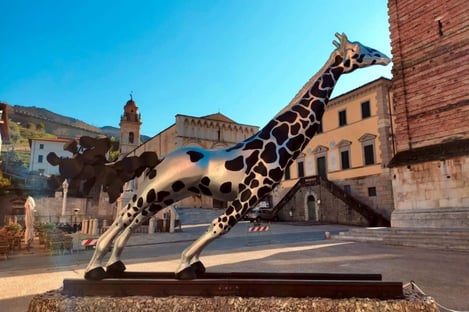 Les girafes de Sandro Gorra - Pietrasanta