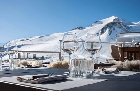 Private ski lessons and exclusive slopes in the Alps