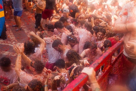 La tomatina à Buñol