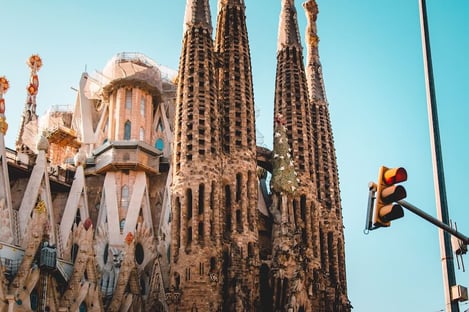 1) La Sagrada Familia in Barcelona
