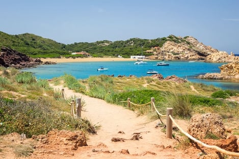 Cala Pregonda, la plus exposée