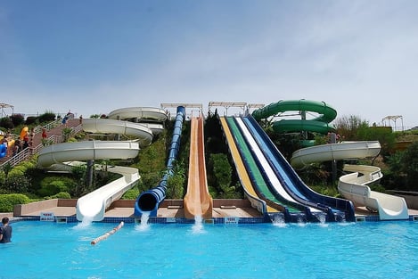Make a splash at the island's waterparks