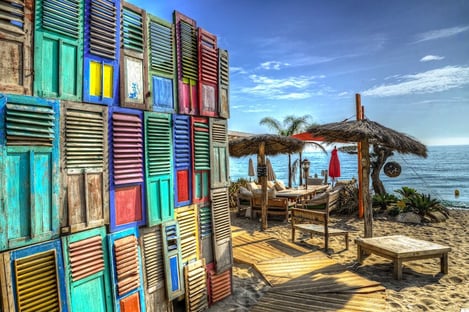 8. Eat with your toes almost touching the water at ones of Ibiza’s beach restaurants