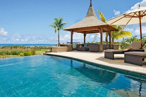 Les villas et les accès au Domaine de Bel Ombre