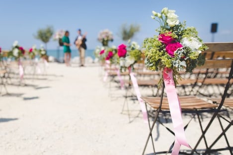 1. A ceremony on the beach