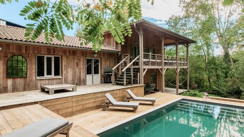 Villa La Cabane de La Forêt, Rental in Landes