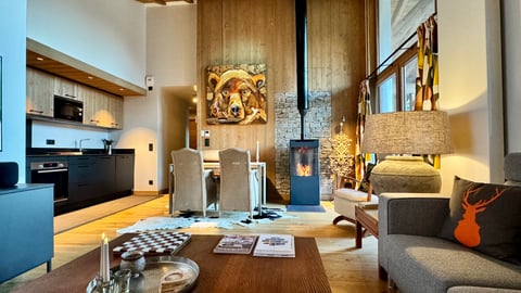 Villa Penthouse Cristaux de Megève, Rental in Northern Alps