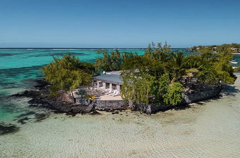 A private island villa rental 