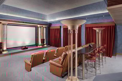 Rent a luxury villa with a private cinema for the holidays