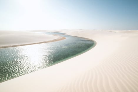 The white desert of the Lençois Maranheses - Brazil