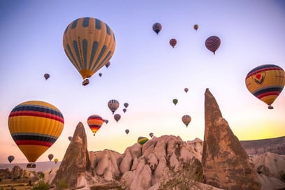 The most beautiful sites in the world to visit on a hot air balloon