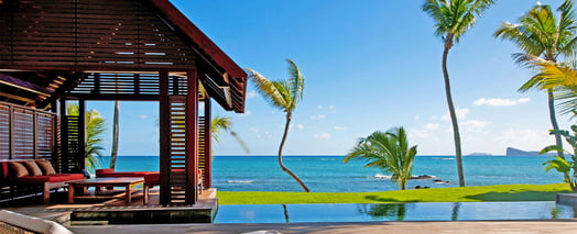 Location de villas les pieds dans l'eau à l'Île Maurice