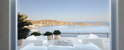 Mediterranean beachfront villa for rent