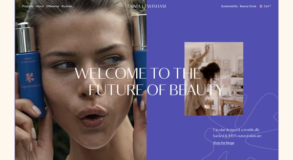 Web specialists, Studio Almond complete Emma Lewisham’s new site