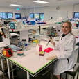 Daisy Lab founder Emily McIsaac in the lab
