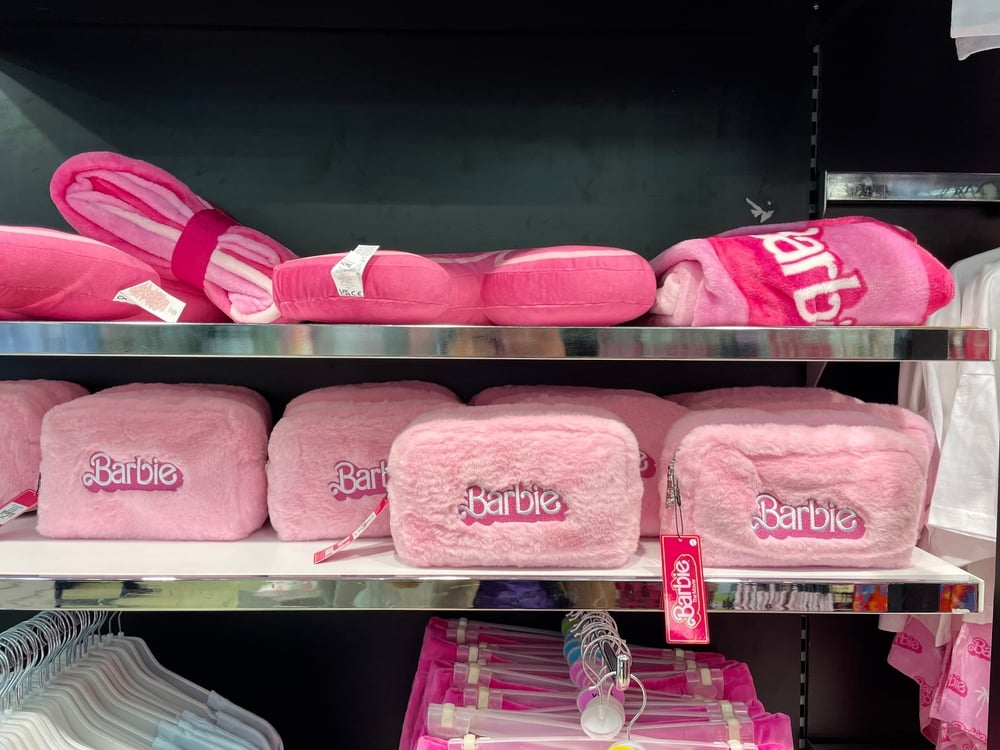 Barbie collaborated makeup bag