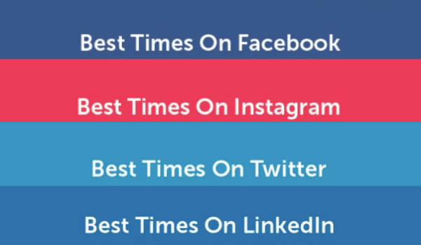 Plan your social post timings with this handy infographic