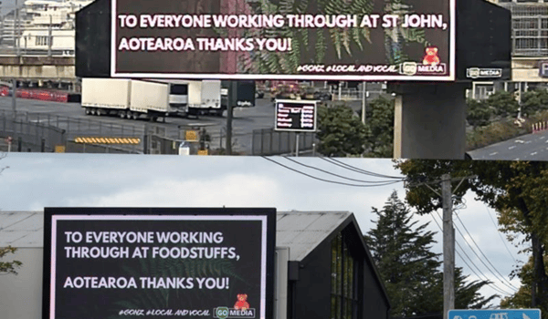 Local and vocal: Go Media goes big to thank essential workers