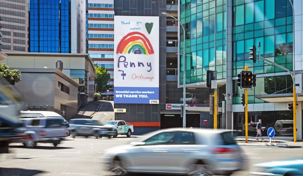 Kiwi kids thank essential workers through QMS rainbow campaign