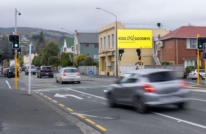 Billboard in Dunedin