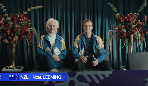 Noel Leeming slides on into the Winter Olympics