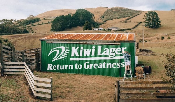 Kiwi Lager pays the nation to spread the news of its return in new campaign via Motion Sickness
