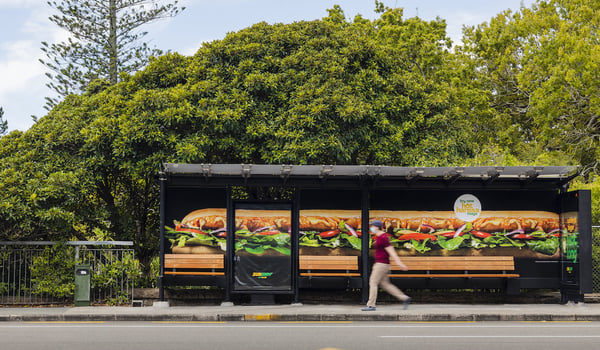 Subway brings loooong sandwiches to the streets with oOh! Studio