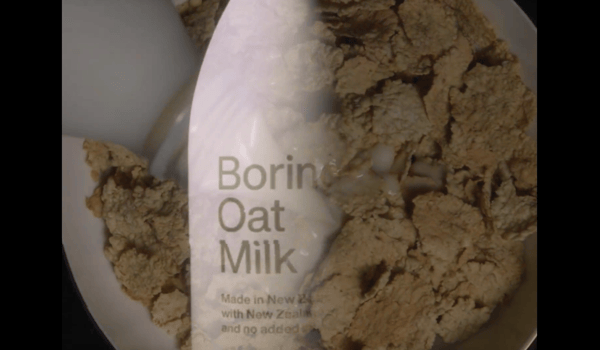 Boring Oat Milk launch first commercial via OK Studio