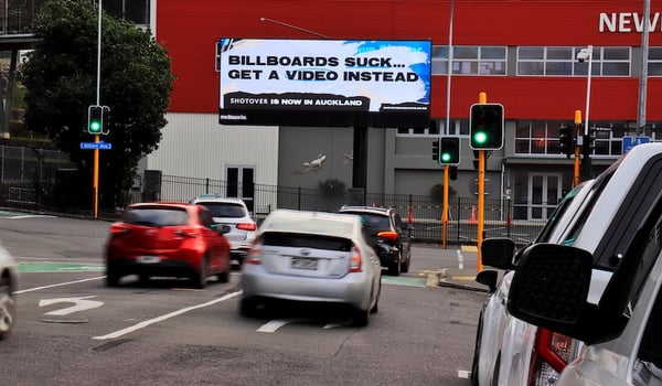Shotover celebrates launch of Auckland branch with tongue-in-cheek billboards