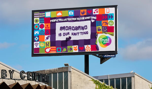 Trustpower ‘sticks to it’s knitting’ with unique billboard