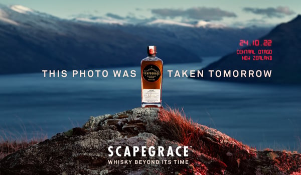 Scapegrace whisky and Motion Sickness release global campaign ahead of its time