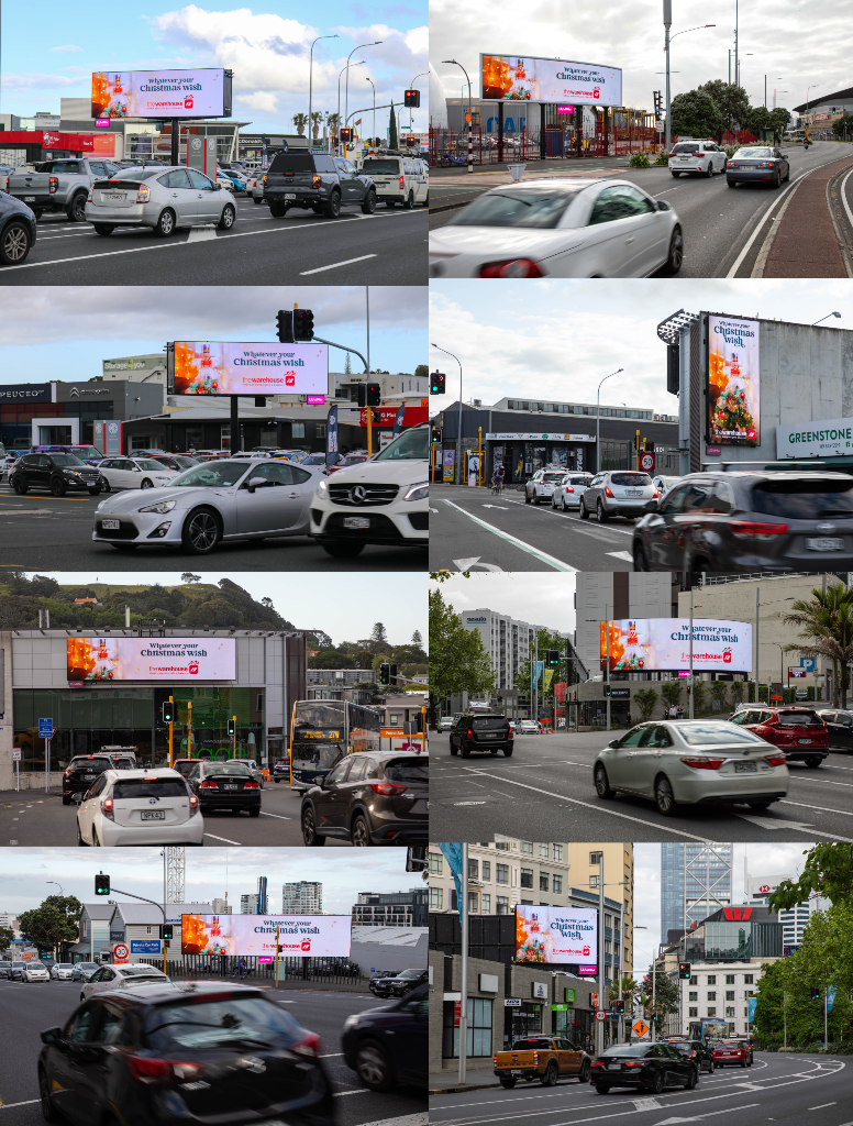 OMG NZ has teamed up with 13 large format OOH media suppliers to produce an exclusive one-hour takeover of all large format digital billboards.