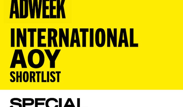 Special shortlisted for Adweek ‘International Agency of the Year’