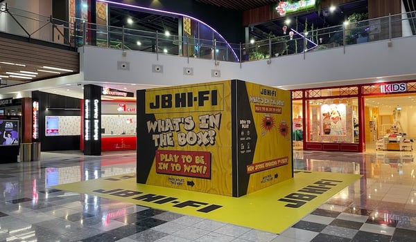 Big box brand activation for new JB Hi-Fi store