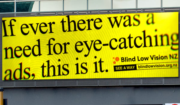 Blind Low Vision NZ launches eye-catching campaign for low vision people via YoungShand