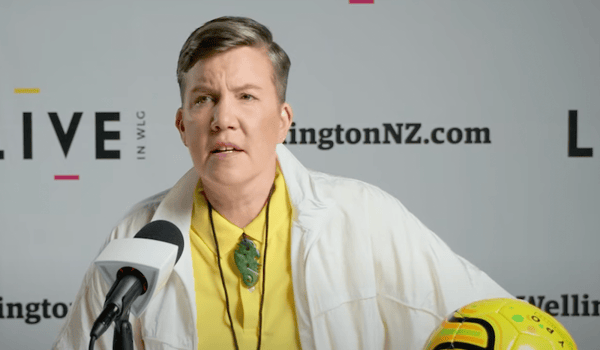 American football fans learn ‘How to Wellington’ with comedian Karen O’Leary